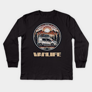 Transit connect camper conversion Kids Long Sleeve T-Shirt